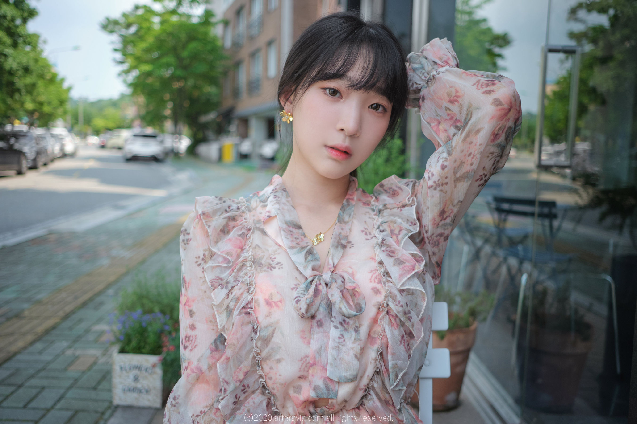 ARTGRAVIA #8211 姜仁卿  & ; 花裙少女的超高清片免费在线-写真社
